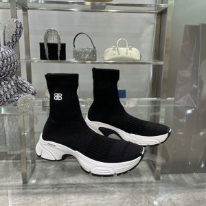 Balenciaga Replica Shoes/Sneakers/Sleepers Upper Material: Elastic Fabric Heel Height: Middle Heel (3Cm-5Cm) Heel Height: Middle Heel (3Cm-5Cm) Closed: Slip On Pattern: Solid Color Style: Street Sole Material: Tpu