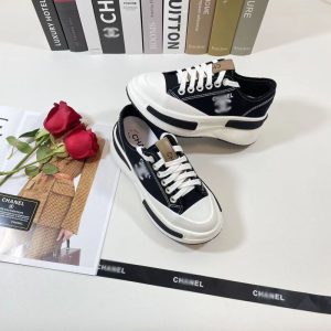 Chanel Replica Shoes/Sneakers/Sleepers Brand: Chanel Upper Material: Canvas Upper Material: Canvas Sole Material: Rubber Pattern: Solid Color Closed Way: Lace Up Style: Casual