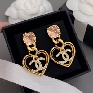 Chanel Replica Jewelry Ear Piercing Material: 925 Silver Mosaic Material: Other Mosaic Material: Other Style: Vintage Craft: Paint Pattern: Heart/Water Drop/Bell For People: Female