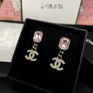 Chanel Replica Jewelry Ear Piercing Material: 925 Silver Mosaic Material: Other Mosaic Material: Other Style: Vintage Craft: Paint Pattern: Other For People: Female