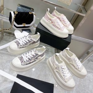 Chanel Replica Shoes/Sneakers/Sleepers Upper Material: Cotton Gender: Female Gender: Female Pattern: Color Matching Sole Material: Rubber Lining Material: Cloth Heel Shape: Flat Heel