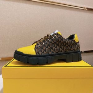 Fendi Replica Shoes/Sneakers/Sleepers Upper Material: Top Layer Cowhide (Except Cow Suede) High Heels: Low Heel (1Cm-3Cm) High Heels: Low Heel (1Cm-3Cm) Sole Material: Rubber Closed Way: Lace Up