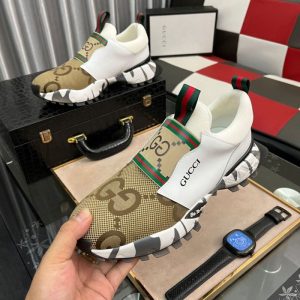 Gucci Replica Shoes/Sneakers/Sleepers Upper Material: Top Layer Cowhide (Except Cow Suede) High Heels: Flat Heel (Less Than Or Equal To 1Cm) High Heels: Flat Heel (Less Than Or Equal To 1Cm) Sole Material: Rubber Type: Sports Shoes Closed Way: Slip On Style: Casual