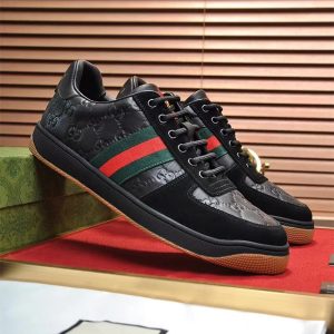 Gucci Replica Shoes/Sneakers/Sleepers Upper Material: Genuine Leather Gender: Men Gender: Men Heel Height: Flat Heel Sole Material: Rubber Upper Height: Low Top Closed: Lace Up