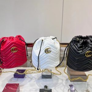 Gucci Replica Bags/Hand Bags Lining Material: Genuine Leather Bag Shape: Oval Bag Shape: Oval Pattern: Solid Color Hardness: Soft With Or Without Interlayer: Have Number Of Shoulder Straps: Single