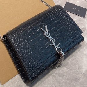 YSL Replica Bags/Hand Bags Brand: YSL Texture: Cowhide Texture: Cowhide Type: Envelope Bag Popular Elements: Tassel Style: Fashion Closed: Package Cover Type