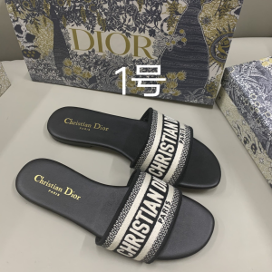 Replcia Dior New Jacquard Embroidered Slippers