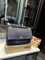 Replica Balenciaga Monaco Denim Shoulder Bag