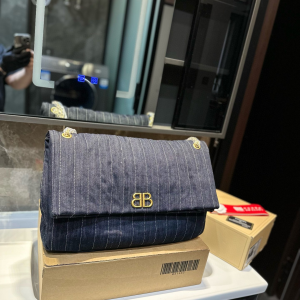 Replica Balenciaga Monaco Denim Shoulder Bag