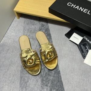 Replica Chanel Camellia Cool mop Slippers