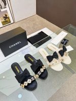 Chanel new classic bow slippers original 1:1 mold