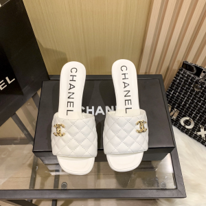 Replica Chanel New Three Legged Heel Slippers