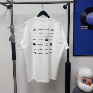 Balenciaga Replica Men Clothing Fabric Material: Cotton/Cotton Ingredient Content: 100% Ingredient Content: 100% Version: Loose Sleeve Length: Short Sleeve Clothing Style Details: Printing Style: Youth Trend