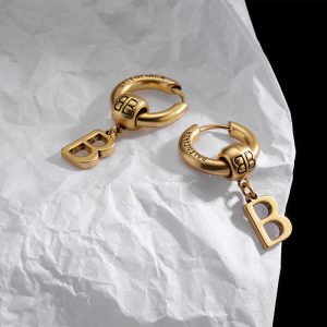 Balenciaga Replica Jewelry Style: Fashion OL Style: Women'S Style: Women'S Modeling: Letters/Numbers/Text Mosaic Material: None Series: Earrings