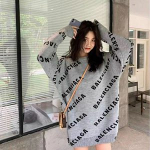 Balenciaga Replica Clothing Ingredient Content: 30% And Below Style: Temperament Ladies/Little Fragrance Style: Temperament Ladies/Little Fragrance Popular Elements / Process: Jacquard Clothing Version: Loose Dress Style: Pullover Combination: Single