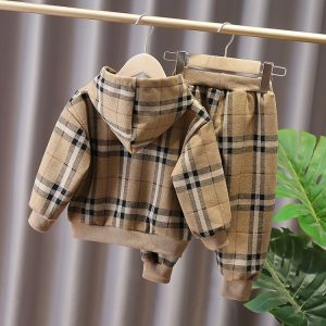 Others Replica Child Clothing Gender: Unisex / Unisex Set Type: Pants Suit Set Type: Pants Suit Number Of Kits: Two Piece Set Sleeve Length: Long Sleeves Length: Long Pattern: Plaid Cartoon
