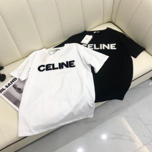 Celine Replica Clothing Fabric Material: Other/Polyester (Polyester Fiber) Ingredient Content: 91% (Inclusive)¡ª95% (Inclusive) Ingredient Content: 91% (Inclusive)¡ª95% (Inclusive) Popular Elements: Three-Dimensional Decoration Clothing Version: Conventional Main Style: Simple Commute Length/Sleeve Length: Regular/Short Sleeve
