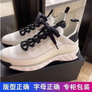 Chanel Replica Shoes/Sneakers/Sleepers Brand: Chanel Upper Material: The First Layer Of Cowhide (Except Cow Suede) Upper Material: The First Layer Of Cowhide (Except Cow Suede) Heel Height: Middle Heel (3Cm-5Cm) Sole Material: Rubber Closed: Lace