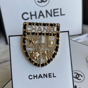 Chanel Replica Jewelry Material Type: Alloy Mosaic Material: Alloy Mosaic Material: Alloy Pattern: Plant Flower Style: Vintage For People: Universal