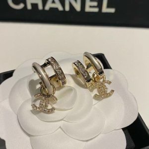 Chanel Replica Jewelry Piercing Material: Copper Type: Earrings Type: Earrings Style: Sweet Craft: Paint