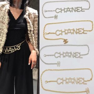 Chanel Replica Belts Main Material: Other Buckle Material: Alloy Buckle Material: Alloy Gender: Female Type: Waist Chain Belt Buckle Style: Hook Up Body Element: Chain