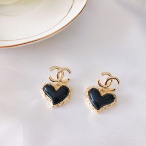 Chanel Replica Jewelry Ear Piercing Material: 925 Silver Mosaic Material: Alloy Mosaic Material: Alloy Style: Elegant Pattern: Heart/Water Drop/Bell