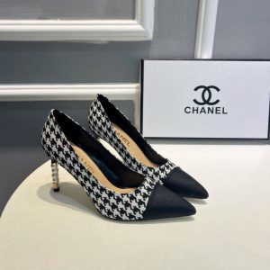 Chanel Replica Shoes/Sneakers/Sleepers Upper Material: Satin Heel Height: High Heels (5Cm-8Cm) Heel Height: High Heels (5Cm-8Cm) Sole Material: Rubber Closed Way: Slip On Style: Office Type: Professional Shoes
