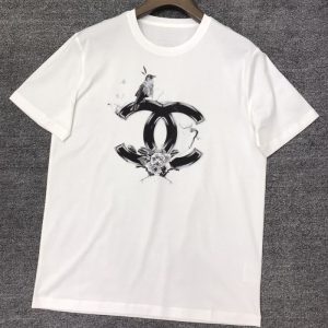 Chanel Replica Clothing Fabric Material: Cotton/Cotton Ingredient Content: 100% Ingredient Content: 100% Collar: Crew Neck Version: Conventional Sleeve Length: Short Sleeve Clothing Style Details: Printing