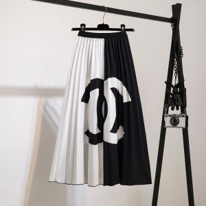Chanel Replica Clothing Fabric Material: Polyester/Polyester (Polyester) Ingredient Content: 91% (Inclusive)¡ª95% (Inclusive) Ingredient Content: 91% (Inclusive)¡ª95% (Inclusive) Skirt Type: A-Line Skirt Length: Long Skirt Waistline: Low Waist Style: Sweet And Fresh/Idyllic