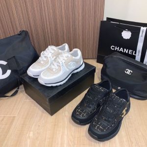 Chanel Replica Shoes/Sneakers/Sleepers Upper Material: Two-Layer Cowhide (Except Cow Suede) Heel Height: Low Heel (1Cm-3Cm) Heel Height: Low Heel (1Cm-3Cm) Sole Material: Rubber Closed: Lace Up Style: Leisure Type: Sports Shoes