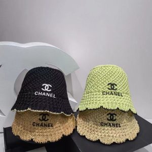 Chanel Replica Hats Fabric Commonly Known As: Straw Type: Basin Hat/Fisherman Hat Type: Basin Hat/Fisherman Hat For People: Female Pattern: Letter
