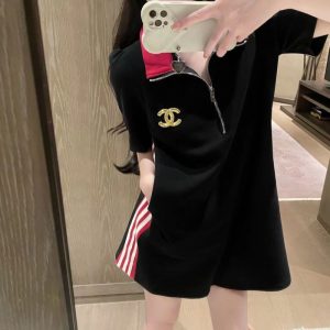 Chanel Replica Clothing Fabric Material: Cotton/Cotton Ingredient Content: 81% (Inclusive)¡ª90% (Inclusive) Ingredient Content: 81% (Inclusive)¡ª90% (Inclusive) Style: Simple Commuting/Europe And America Popular Elements / Process: Solid Color