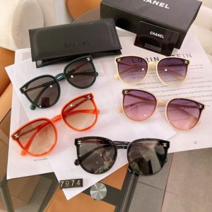 Chanel Replica Sunglasses For People: Female Lens Material: Resin Lens Material: Resin Frame Shape: Butterfly Frame Material: TR Functional Use: Anti-Glare