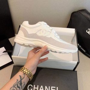 Chanel Replica Shoes/Sneakers/Sleepers Upper Material: The First Layer Of Cowhide (Except Cow Suede) Heel Height: Middle Heel (3Cm-5Cm) Heel Height: Middle Heel (3Cm-5Cm) Sole Material: Rubber Closed: Lace Up Style: Europe And America Type: Sports Shoes