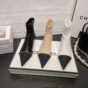 Chanel Replica Shoes/Sneakers/Sleepers Sole Material: Rubber Insole Material: Microfiber Leather Insole Material: Microfiber Leather Inner Material: PU Heel Style: Stiletto Toe: Pointed Toe Help Tall: Short Barrel