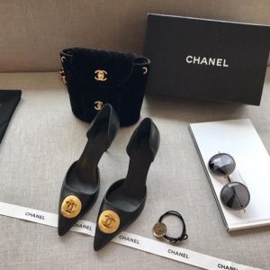 Chanel Replica Shoes/Sneakers/Sleepers Upper Material: Canvas Heel Height: High Heels (5Cm-8Cm) Heel Height: High Heels (5Cm-8Cm) Sole Material: Rubber Closed: Slotted Buckle Style: Leisure Type: Fashion Sandals