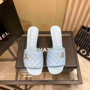 Chanel Replica Shoes/Sneakers/Sleepers Upper Material: PU Heel Height: High Heels (5Cm-8Cm) Heel Height: High Heels (5Cm-8Cm) Sole Material: Rubber Closed: Slip On Style: Korean Version Type: Sandals