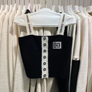 Chanel Replica Clothing Fabric Material: Polyester/Polyester (Polyester) Ingredient Content: 91% (Inclusive)¡ª95% (Inclusive) Ingredient Content: 91% (Inclusive)¡ª95% (Inclusive) Combination: Single Clothing Version: Slim Fit Length: Short Popular Elements: Backless