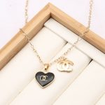 Chanel Replica Jewelry Style: Women'S Modeling: Heart-Shaped Modeling: Heart-Shaped Chain Style: Snake Chain Extension Chain: Below 10Cm Pendant Material: Alloy Brands: Chanel