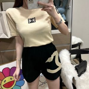 Chanel Replica Clothing Style: Temperament Lady/Little Fragrance Popular Elements: Asymmetrical Popular Elements: Asymmetrical Type: Pants Suit Sleeve Length: Short Sleeve Fabric Material: Chemical Fiber/Viscose Fiber Ingredient Content: 31% (Inclusive)¡ª50% (Inclusive)