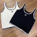 Chanel Replica Clothing Material: Icy Silk Main Fabric Composition: Polyester (Polyester Fiber) Main Fabric Composition: Polyester (Polyester Fiber) Sleeve Length: Sleeveless Collar: Crew Neck Sleeve Type: Regular Sleeve Style: Street Hipster