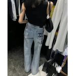 Chanel Replica Clothing Type: Wide Leg Pants Waistline: High Waist Waistline: High Waist Length: Long Style: Temperament Lady/Little Fragrance Popular Elements: Embroidered