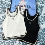 Chanel Replica Clothing Brand: Chanel Fabric Material: Cotton/Cotton Fabric Material: Cotton/Cotton Ingredient Content: 81% (Inclusive) - 90% (Inclusive) Collar: Suspenders Gender: Female Length: Regular