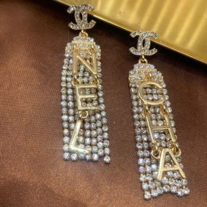 Chanel Replica Jewelry Piercing Material: 925 Silver Mosaic Material: Natural Zircon Mosaic Material: Natural Zircon Type: Ear Studs Pattern: Love / Water Drop / Bell Style: Original Design Craft: Old