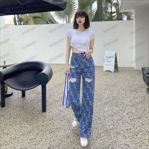 Chanel Replica Clothing Type: Straight Pants Waistline: High Waist Waistline: High Waist Length: Long Popular Elements: Solid Color