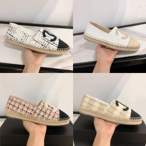Chanel Replica Shoes/Sneakers/Sleepers Toe: Round Toe Upper Material: Canvas Upper Material: Canvas Gender: Female Heel Height: Flat Heel Pattern: Solid Color Sole Material: TPR