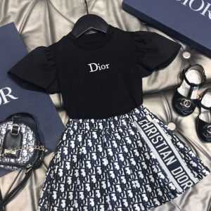 Dior Replica Clothing Pattern: Letter Skirt Type: Pleated Skirt Skirt Type: Pleated Skirt