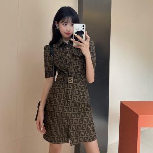 Fendi Replica Clothing Fabric Material: Other/Other Ingredient Content: 71% (Inclusive)¡ª80% (Inclusive) Ingredient Content: 71% (Inclusive)¡ª80% (Inclusive) Popular Elements / Process: Zipper Combination: Single Type: A-Line Skirt Sleeve Length: Short Sleeve