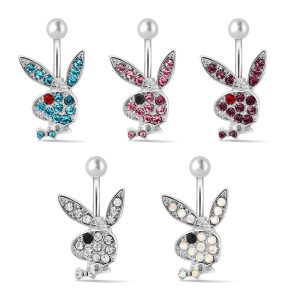 Others Replica Jewelry Material: Stainless Steel Style: Cartoon Style: Cartoon Style: Unisex Modeling: Rabbit Series: Navel Ring
