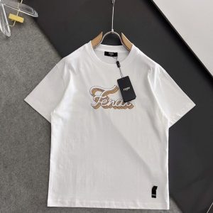 Fendi Replica Men Clothing Fabric Material: Cotton/Cotton Ingredient Content: 100% Ingredient Content: 100% Collar: Round Neck Version: Conventional Sleeve Length: Short Sleeve Clothing Style Details: Printing